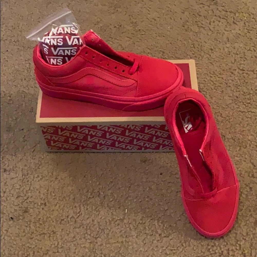 Red Checkered Vans